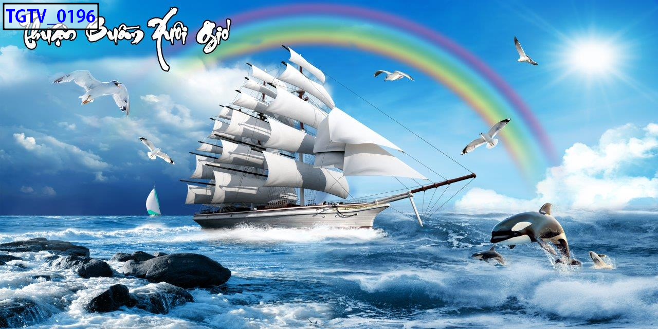Tranh Biển Hồ Đẹp
